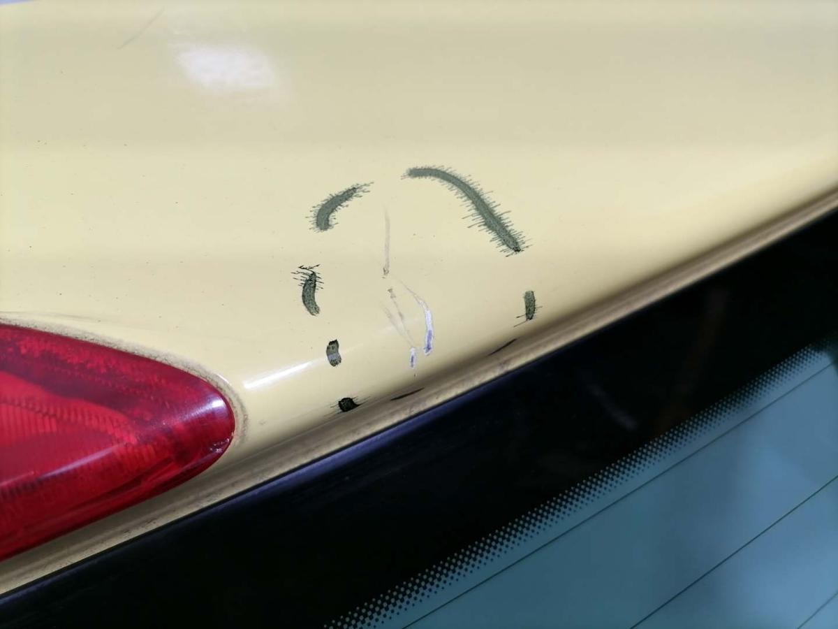 VW Polo 9N3 Bj.2007 original Heckklappe mit Heckscheibe LB1B Sunflower Yellow